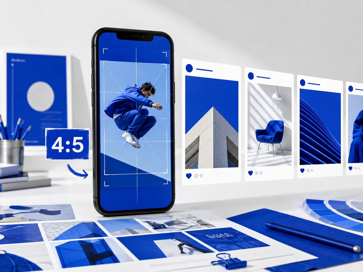 4:5 social media mockup in FOREM-stijl