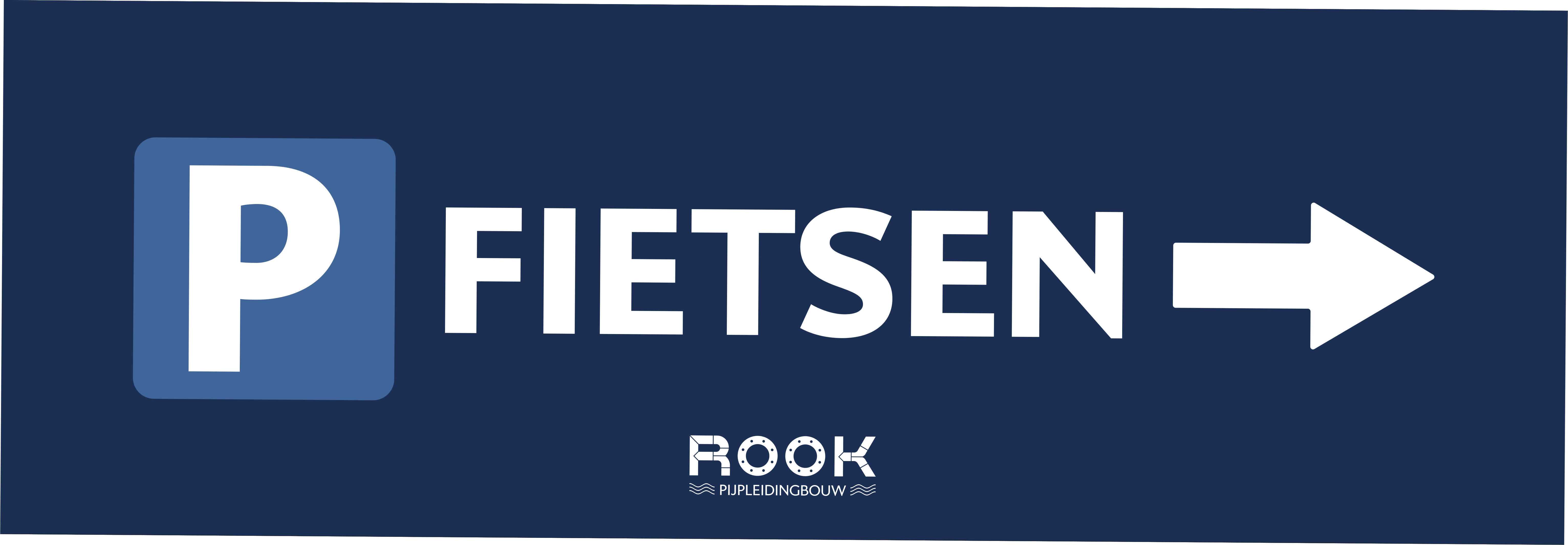 Parkeerbanner voor fietsen naar rechts