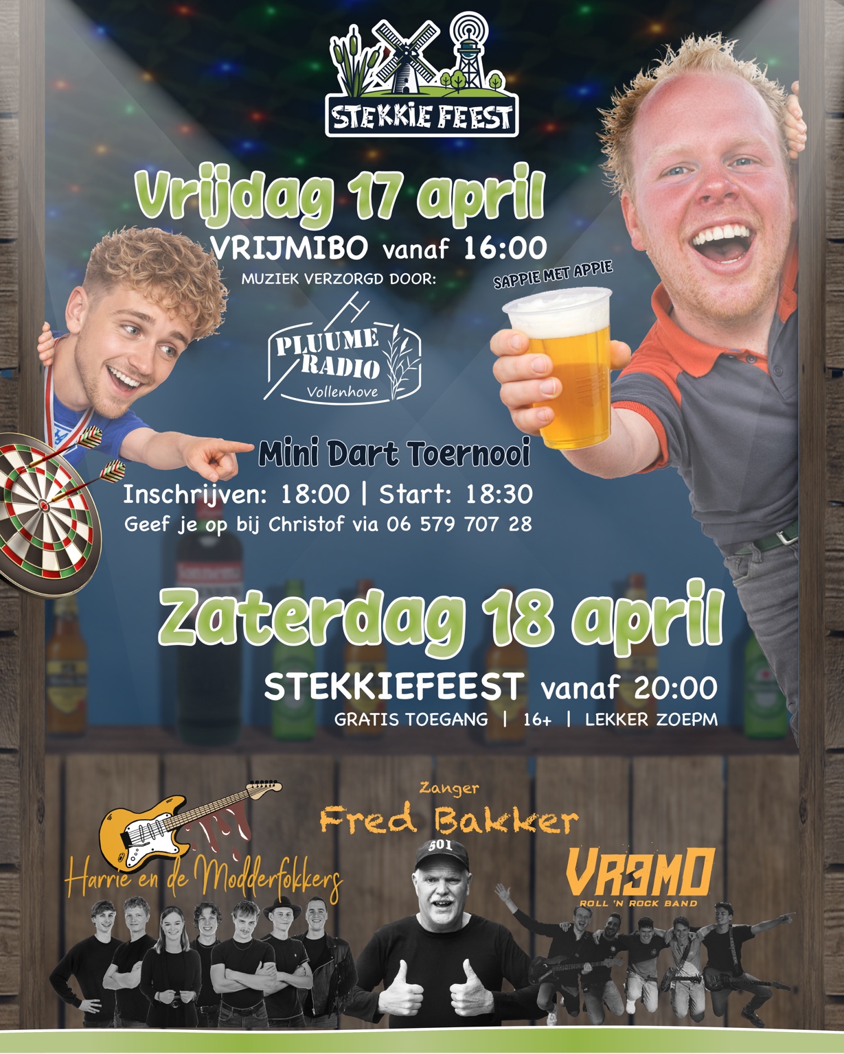 Campagneposter voor Stekkiefeest